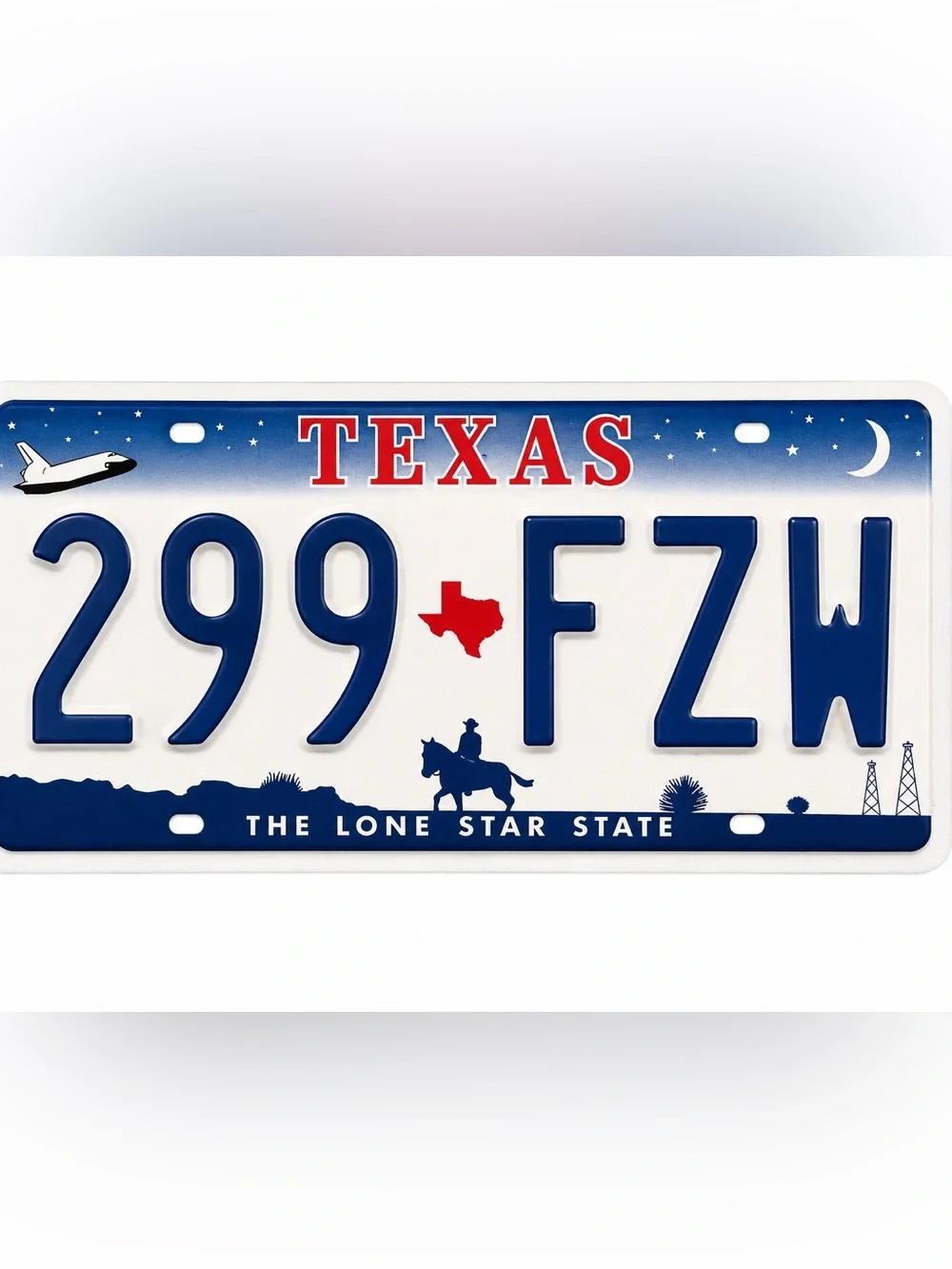 Texas The Lone Star State License Plate